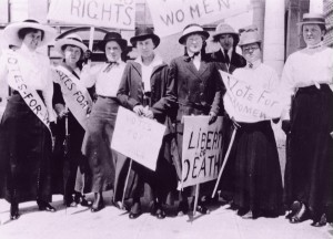 Ladies in Washington campaign for women's rights