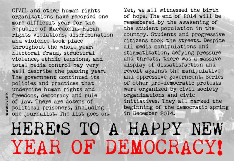 HAPPY NEW YEAR FOR DEMOCRACY! (2015)